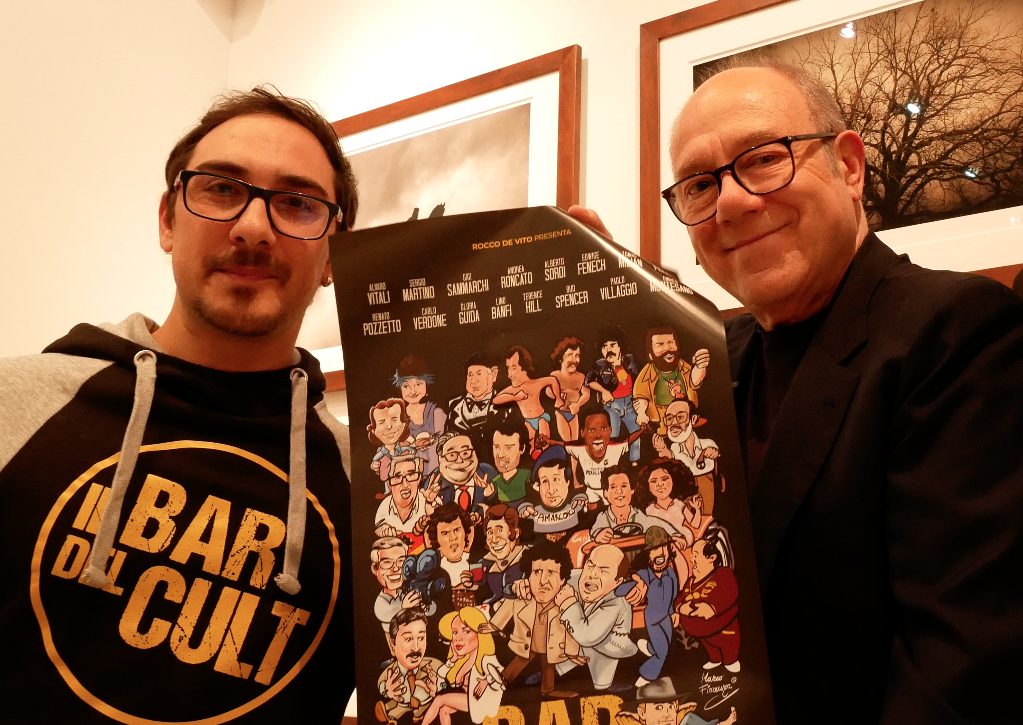 Rocco De Vito insieme a Carlo Verdone durante il Glocal Film Festival di Torino 2024